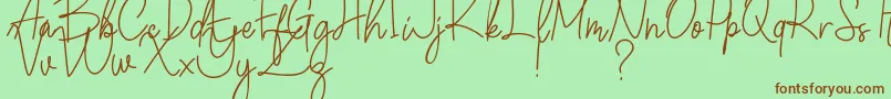 Winchester Font – Brown Fonts on Green Background