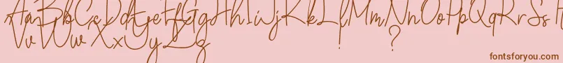 Winchester Font – Brown Fonts on Pink Background