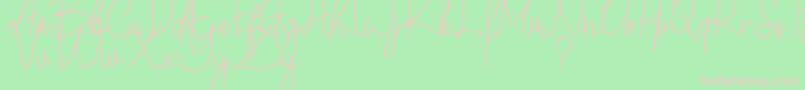 Winchester Font – Pink Fonts on Green Background