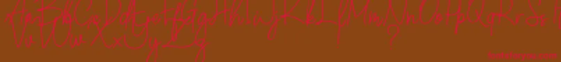 Winchester Font – Red Fonts on Brown Background