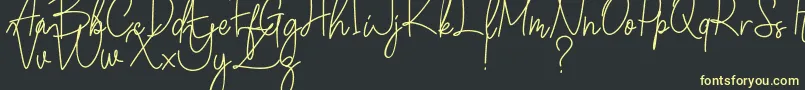 Winchester Font – Yellow Fonts on Black Background