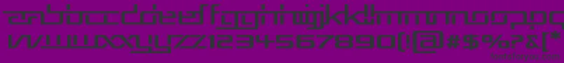 RepublikaVExp Font – Black Fonts on Purple Background