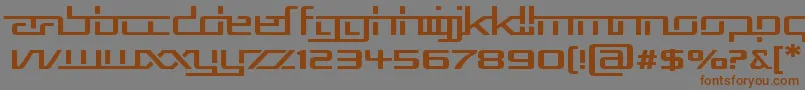 RepublikaVExp Font – Brown Fonts on Gray Background