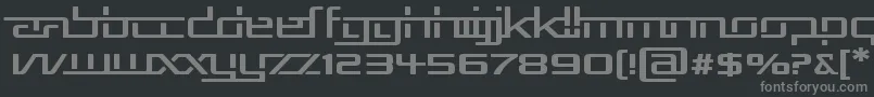 RepublikaVExp Font – Gray Fonts on Black Background
