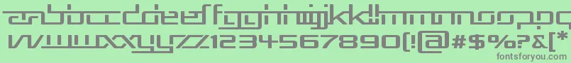 RepublikaVExp Font – Gray Fonts on Green Background
