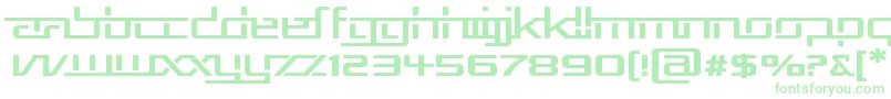 RepublikaVExp Font – Green Fonts on White Background