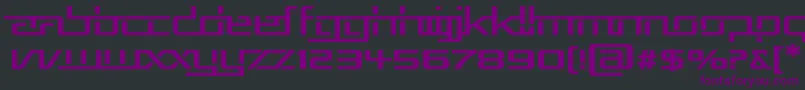 RepublikaVExp Font – Purple Fonts on Black Background