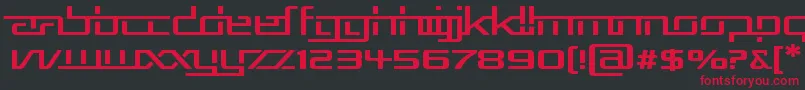 RepublikaVExp Font – Red Fonts on Black Background
