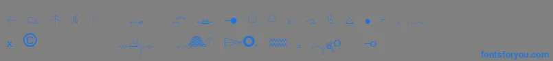 EsriOrdnanceSurvey Font – Blue Fonts on Gray Background