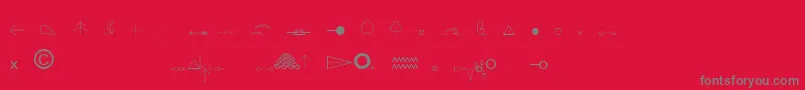 EsriOrdnanceSurvey Font – Gray Fonts on Red Background