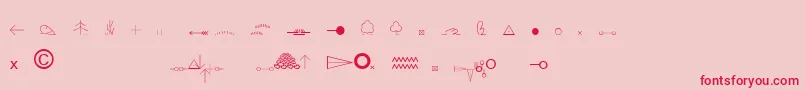 More about EsriOrdnanceSurvey Font EsriOrdnanceSurvey Font – Red Fonts on Pink Background