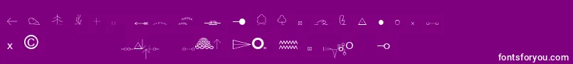 EsriOrdnanceSurvey Font – White Fonts on Purple Background
