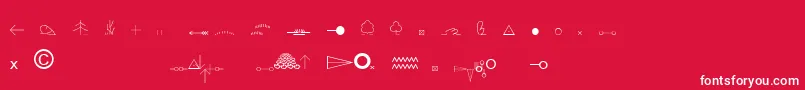 EsriOrdnanceSurvey Font – White Fonts on Red Background