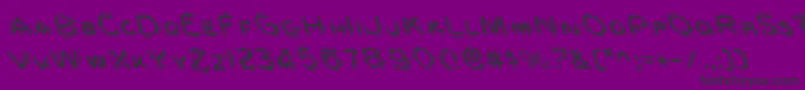 Berserkerl Font – Black Fonts on Purple Background