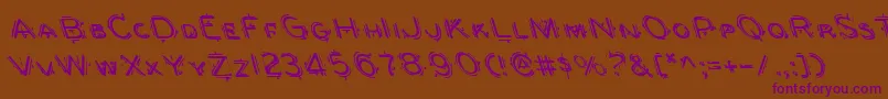 Berserkerl Font – Purple Fonts on Brown Background