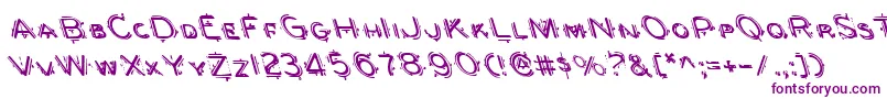 Berserkerl Font – Purple Fonts on White Background