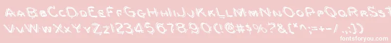 Berserkerl Font – White Fonts on Pink Background