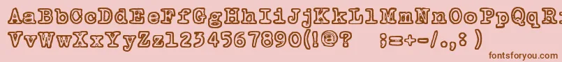 TammikuunKolmas Font – Brown Fonts on Pink Background