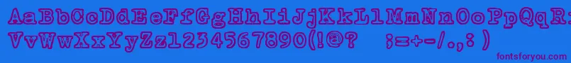 TammikuunKolmas Font – Purple Fonts on Blue Background