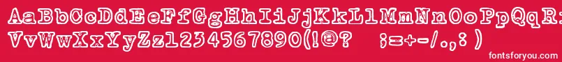 TammikuunKolmas Font – White Fonts on Red Background