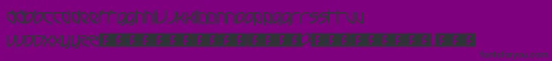 Шрифт FrenchElectric – чёрные шрифты на фиолетовом фоне