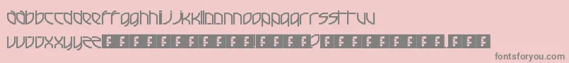 Шрифт FrenchElectric – серые шрифты на розовом фоне
