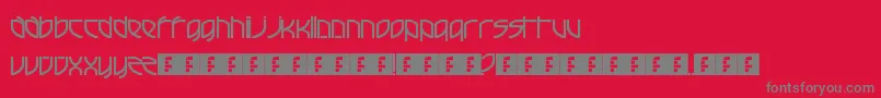 FrenchElectric Font – Gray Fonts on Red Background