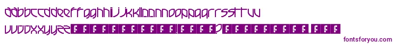 Шрифт FrenchElectric – фиолетовые шрифты