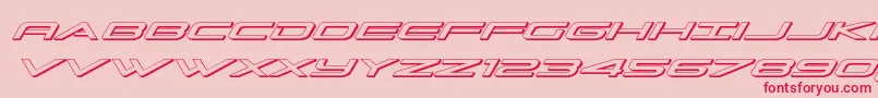 Grandsporti3Dtal Font – Red Fonts on Pink Background