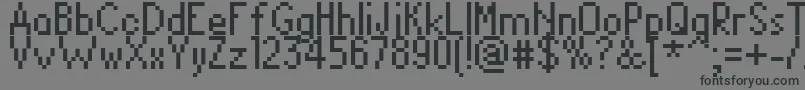 DavidSansCondensed Font – Black Fonts on Gray Background