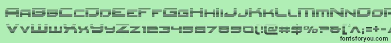 Redrocketgrad Font – Black Fonts on Green Background