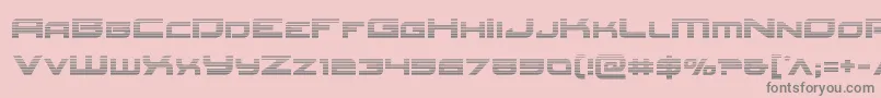Redrocketgrad Font – Gray Fonts on Pink Background