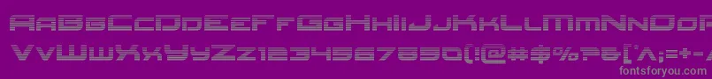 Redrocketgrad Font – Gray Fonts on Purple Background