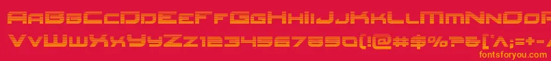 Шрифт Redrocketgrad – оранжевые шрифты на красном фоне