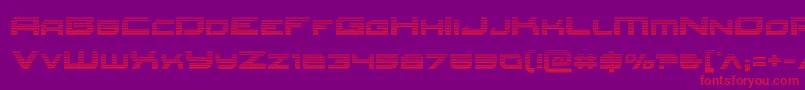 Redrocketgrad Font – Red Fonts on Purple Background