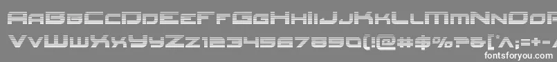 フォントRedrocketgrad – 灰色の背景に白い文字