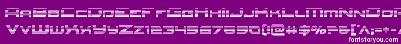 Шрифт Redrocketgrad – белые шрифты на фиолетовом фоне