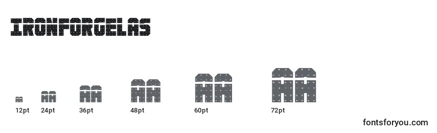 Ironforgelas Font Sizes