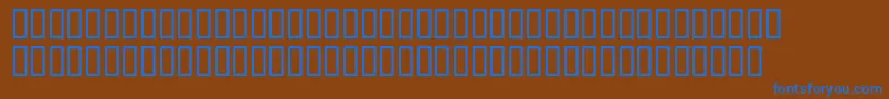 McsAbhaBrok Font – Blue Fonts on Brown Background