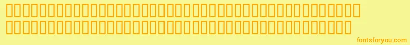 McsAbhaBrok Font – Orange Fonts on Yellow Background