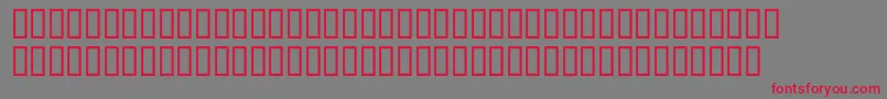 フォントMcsAbhaBrok – 赤い文字の灰色の背景