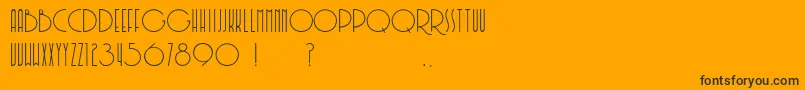 Soerjaputera Font – Black Fonts on Orange Background