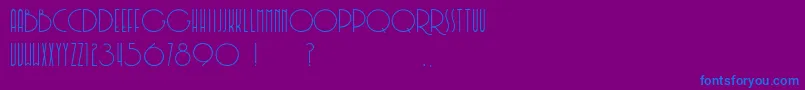 Soerjaputera Font – Blue Fonts on Purple Background