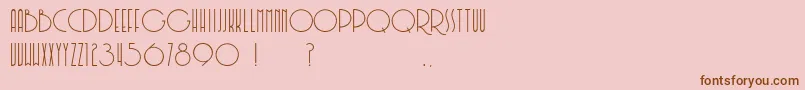 Soerjaputera Font – Brown Fonts on Pink Background