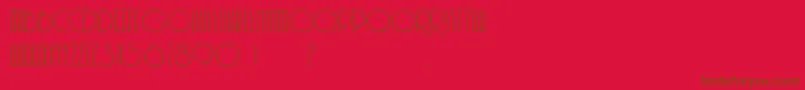 Soerjaputera Font – Brown Fonts on Red Background