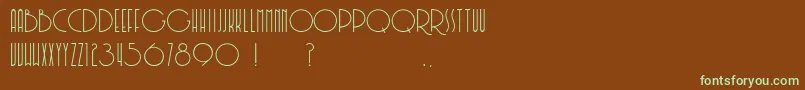 Soerjaputera Font – Green Fonts on Brown Background