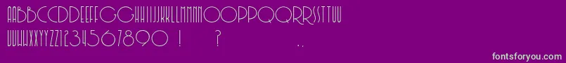 Soerjaputera Font – Green Fonts on Purple Background