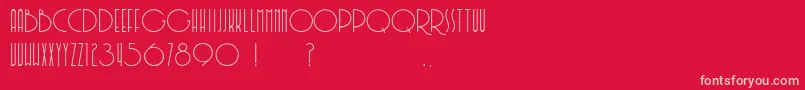 Soerjaputera Font – Pink Fonts on Red Background