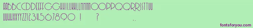 Soerjaputera Font – Purple Fonts on Green Background