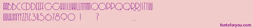 Soerjaputera Font – Purple Fonts on Pink Background